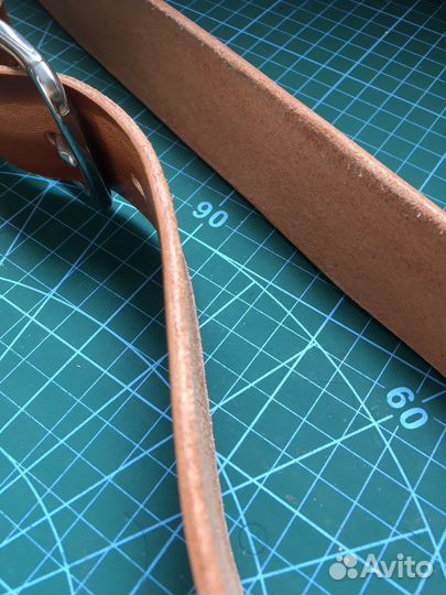 Мужской кожаный ремень ручной работы