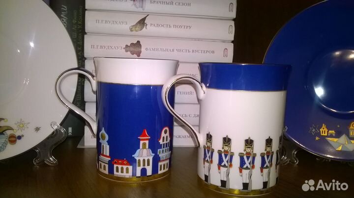 Набор сервиз из 2 чайных пар. Фарфор Verzhe Верже