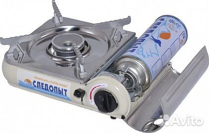 Плита наст. газовая Следопыт Weeny, нерж. сталь (P