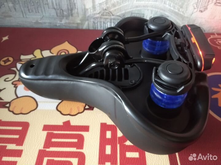 Седло для велосипеда широкое с амортизаторами фара