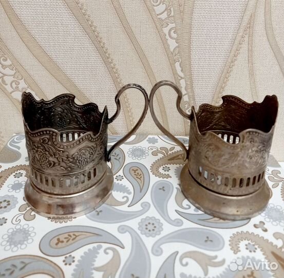 Подстаканник Космос мельхиор СССР