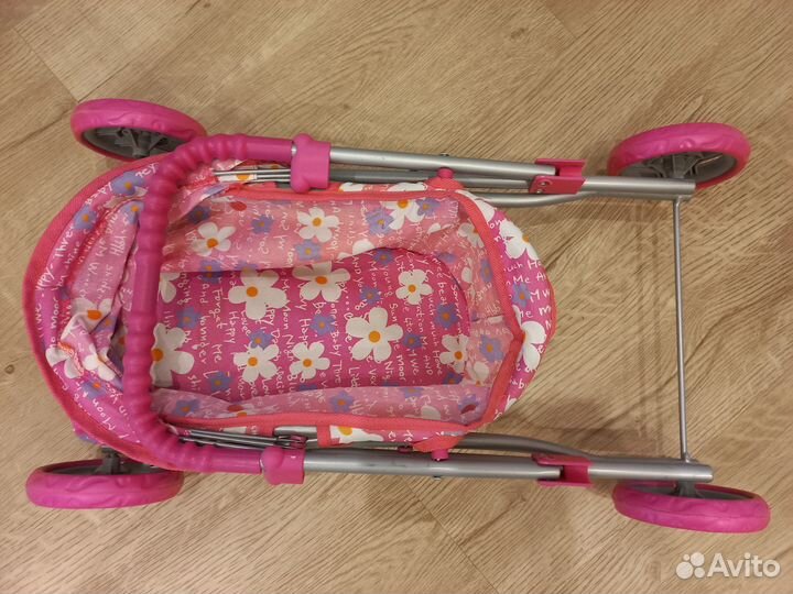 Коляска люлька кукольная 55 см