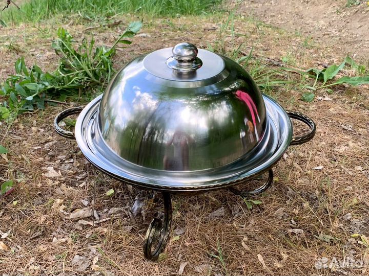 Садж для подачи и подогрева шашлыка на подарок