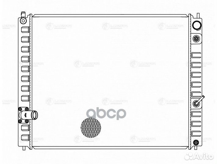Радиатор двигателя LRc14F0A luzar