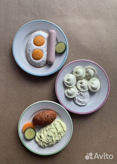 Кукольная еда из полимерной глины