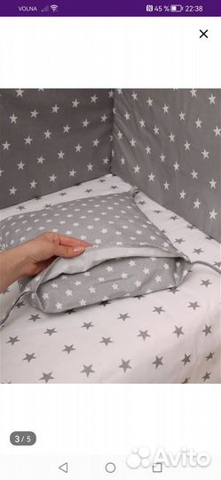 Набор бортиков в кроватку