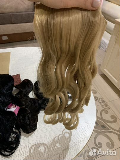 Хвост шиньон на ленте