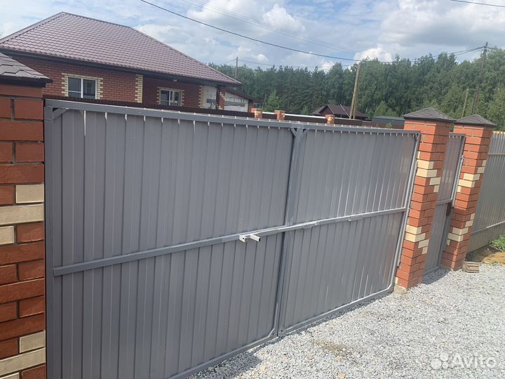 Ворота распашные 3.9 х 2 метра