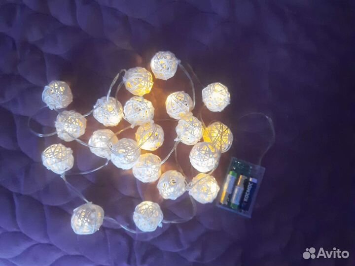 Безопасная гирлянда на батарейках