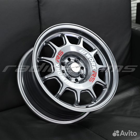 Zoomer FF63 Work RS11 15x7 4x100 Dark Gunmetal