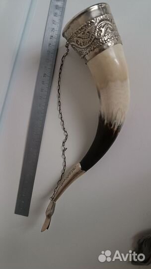 Рог изобилия серебро 875 проба винтаж СССР