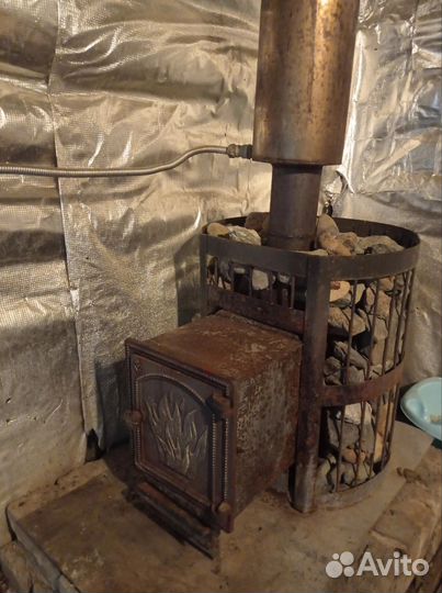 Чугунная печь для бани