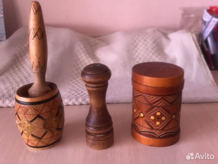 Винтажный дервяный набор для кухни