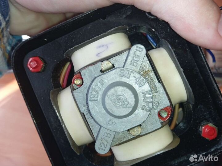 Трансформатор и электродвигатель от Мелодия 103