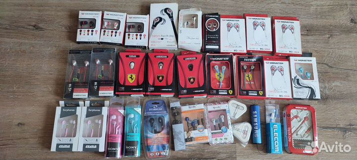 Наушники проводные 15 штук лотом