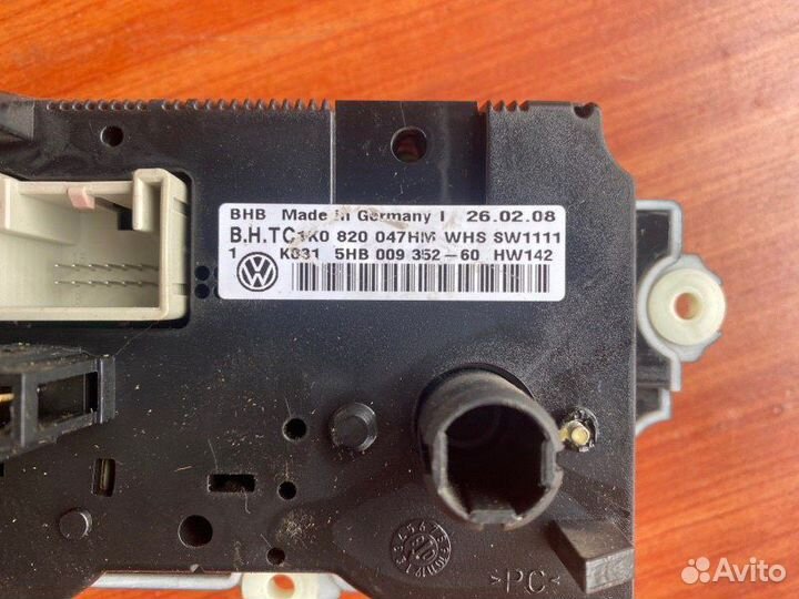 Блок управления климат-контролем Vw Touran BSX