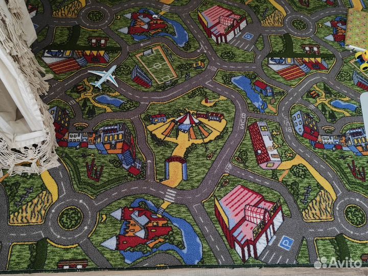 Ковер безворсовый детский 220/200