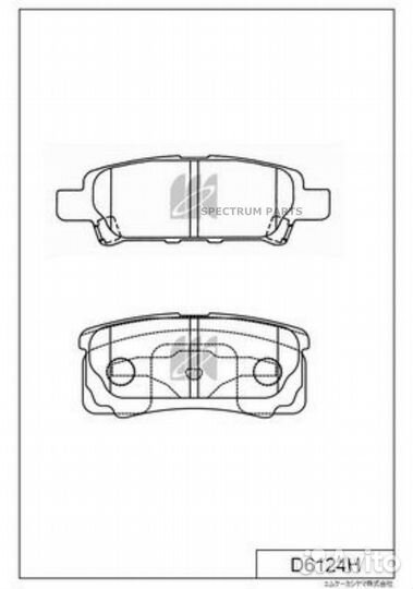 Колодки торм, здн., /4605A336, 4605A337, 4605A479