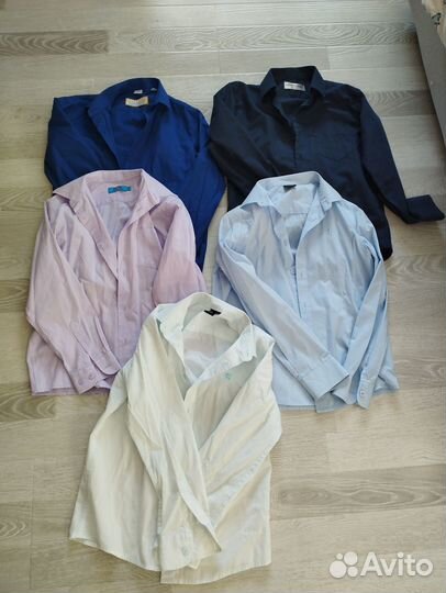 Рубашки школьные р. 122, р. 140, р. 146