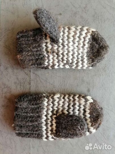 Варежки пуховые детские