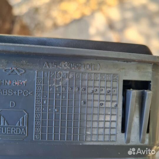 Дефлекторы воздушные Chery Amulet A15 переднии