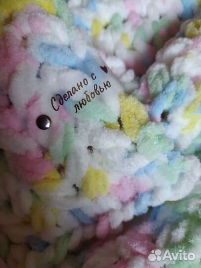 Плед вязаный ручная работа в наличии