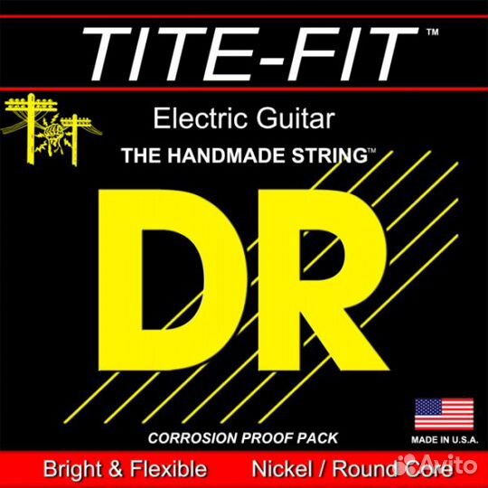 Струны для 8-ми струнной Электрогитары DR TF8-10