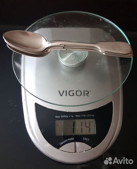 4 серебряных чайных ложки 84 пробы