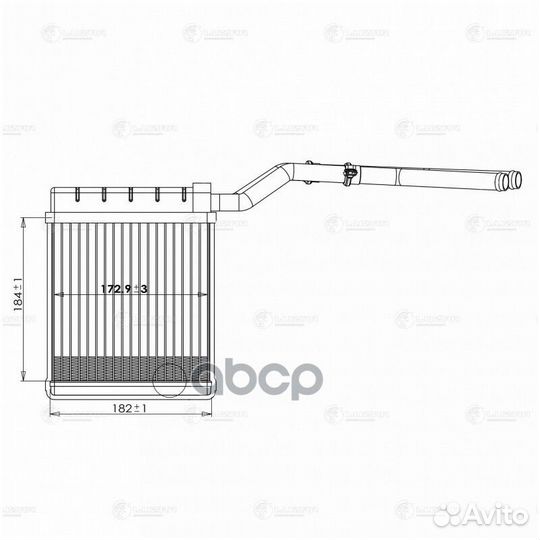 Радиатор печки LRH1076 luzar