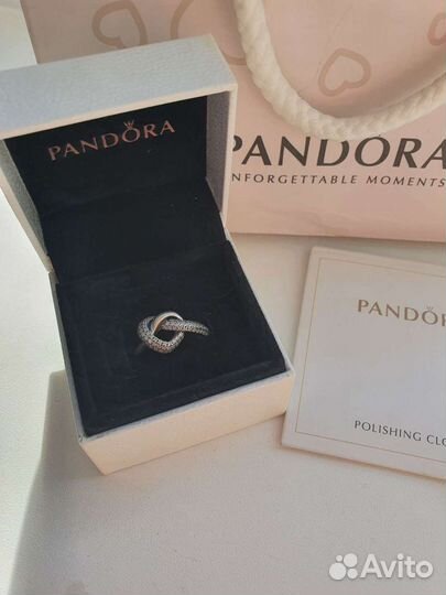 Серебряное кольцо пандора