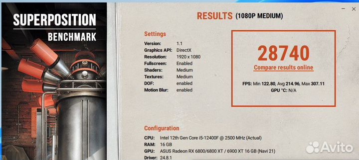 Видеокарта Asus RX 6800 XT TUF Gaming OC Edition