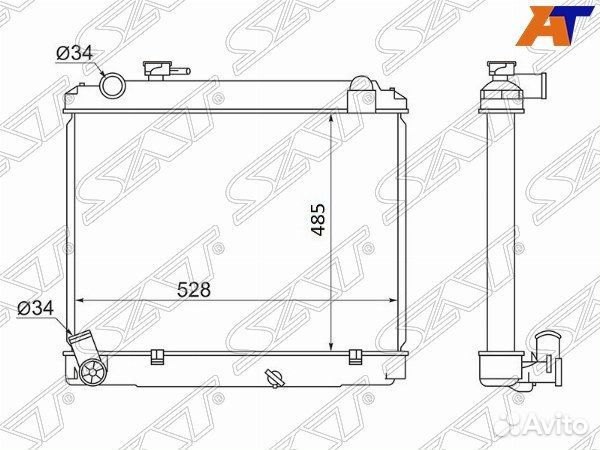 Радиатор toyota dyna/hiace/toyo ACE 2L/3L LY2#