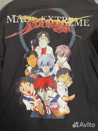 Оверсайз свитшот с принтом аниме Evangelion