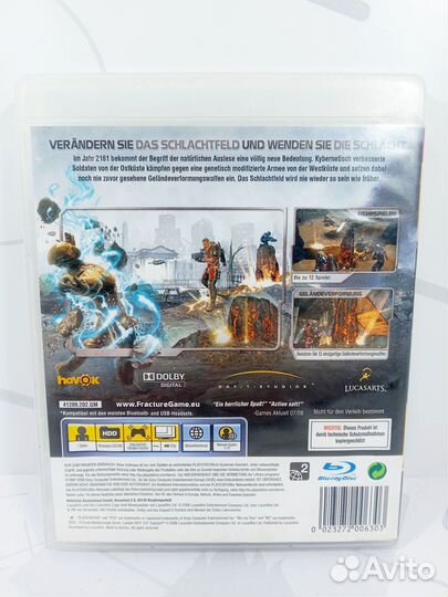 Диск для PS3 Fracture б/у с гарантией