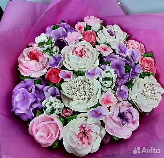 Букеты из зефирных цветов - лучший подарок