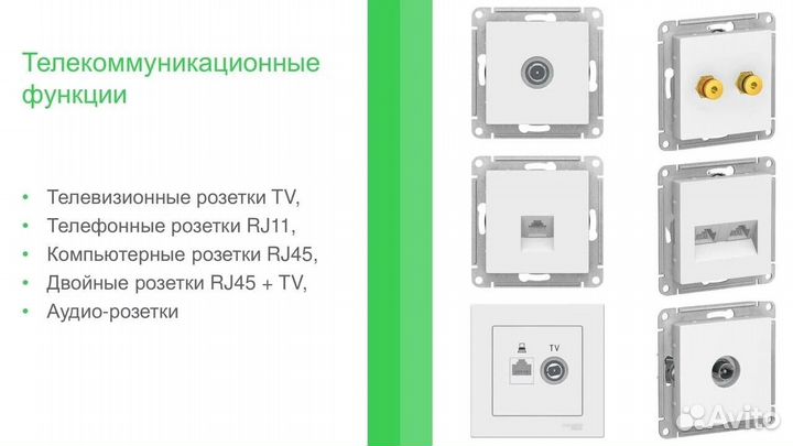 Розетки выключатели Systeme Electric AtlasDesign