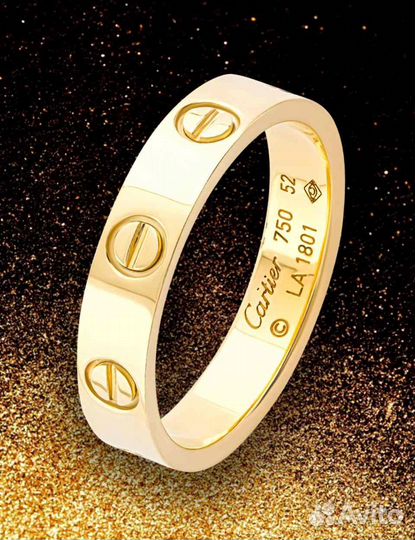Золотое Кольцо Картье Love из золота
