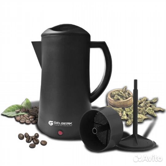 Гейзерная кофеварка кофейник Gelberk GL-542 электр