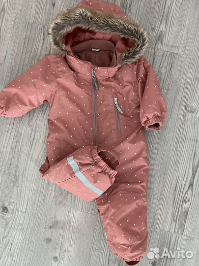 Зимний комбинезон для девочки 74