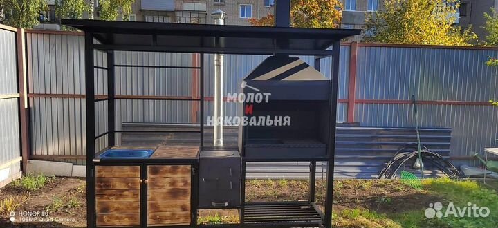 Беседка с мангалом