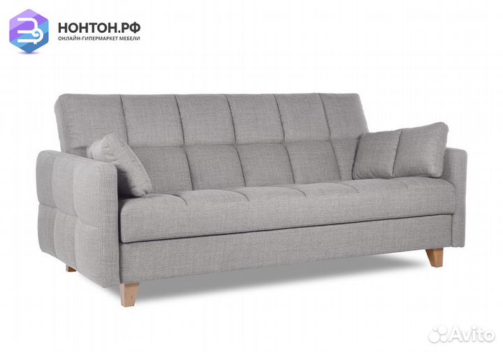 Диван книжка Ригдом светло-серый