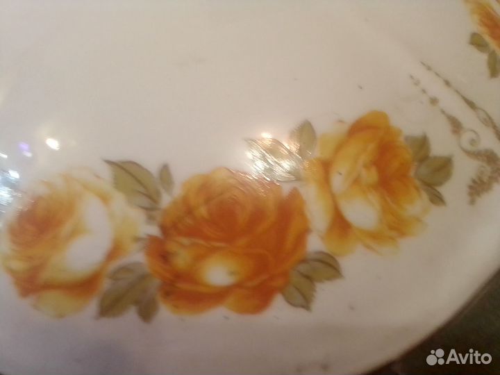 Супница фарфор Богемия винтаж, вазы, пепельница