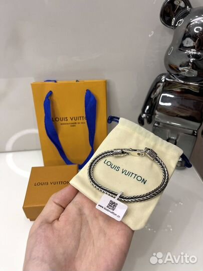 Серебряный браслет мужской Louis Vuitton