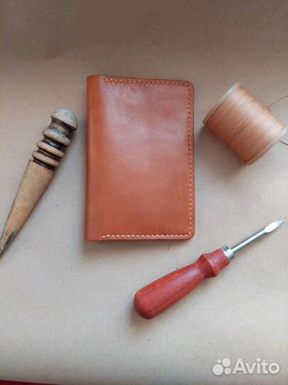 Обложка для паспорта натур. кожа ручная работа