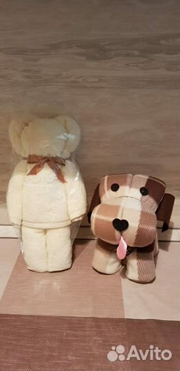 Махровое подарочное полотенце Мишка