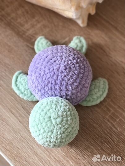 Плюшевая черепаха ручной работы