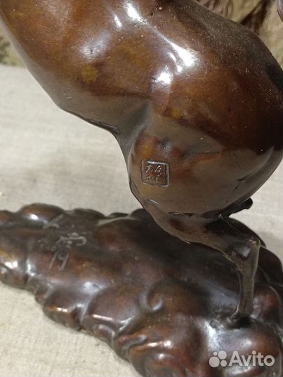 Статуэтка конь огонь огромный на дыбах