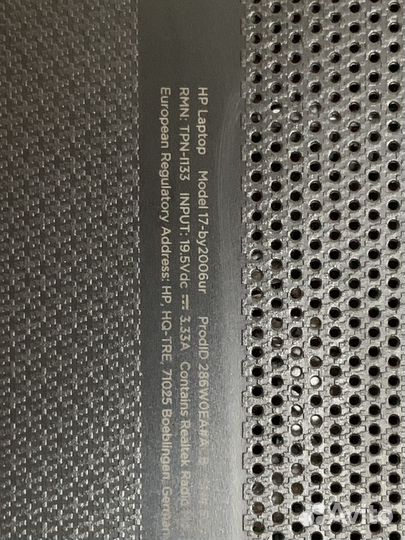 Ноутбук HP, 17,3 дюйма, i5 10210U, 12gb