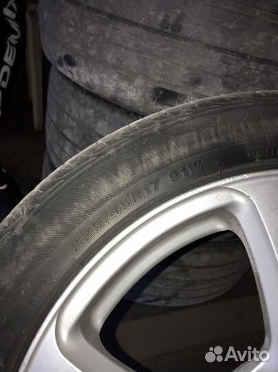 Японские диски r17 с резиной bridgestone