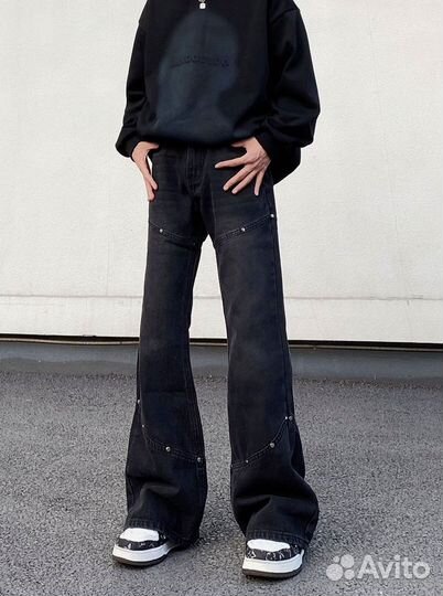 Джинсы Клеш Amiri Jaded Type